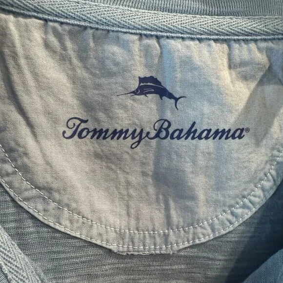 Tommy Bahama Beach Fade Abaco Tee Blue Infinity Pool Pocket Shirt NWT Size XL - Picture 3 of 13